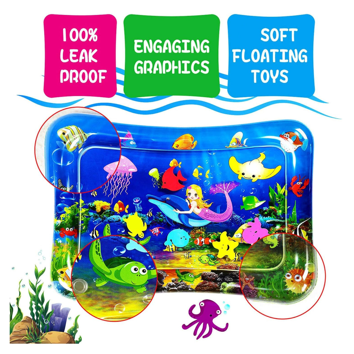 AquaBum® - Tapete de agua sensorial para Bebe