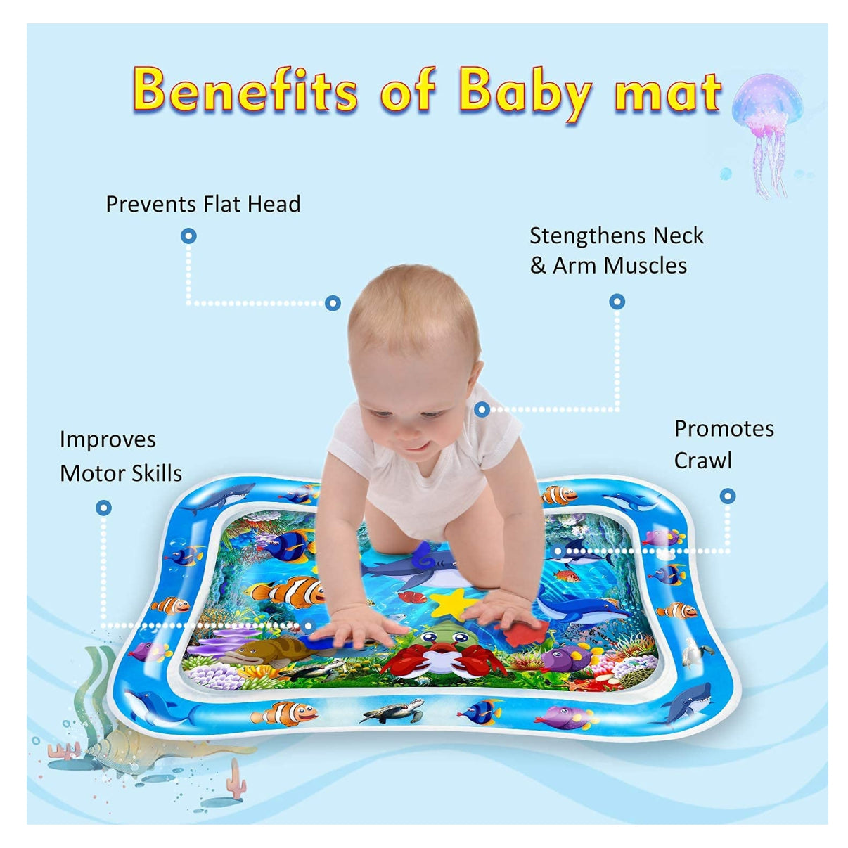 AquaBum® - Tapete de agua sensorial para Bebe